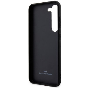 Оригинален твърд гръб от еко кожа BMW Leather Textured & Stripe BMHCS23S22RDPK - Samsung Galaxy S23 черен - Img 7