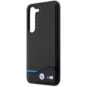 Оригинален твърд гръб с карбонов дизайн BMW BMHCS23M22NBCK - Samsung Galaxy S23+ черен - Img 6