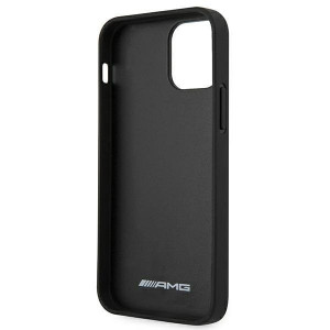 Оригинален твърд гръб AMG Leather Hot Stamped AMHCP12LDOLBK - iPhone 12 Pro Max черен - Img 7