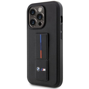 Оригинален твърд гръб BMW Grip Hot Stamp BMHCP14L22GSLK - iPhone 14 Pro черен - Img 2