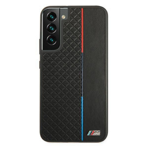 Оригинален твърд гръб BMW M Collection Triangles BMHCS22MTRTBK - Samsung Galaxy S22+ черен - Img 3