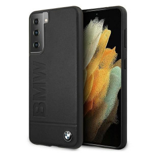 Оригинален твърд гръб BMW Signature Logo Imprint BMHCS21MSLLBK - Samsung Galaxy S21+ 5G черен - Img 1