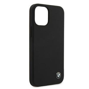 Оригинален твърд гръб BMW Silicone Signature BMHCP12SSILBK - iPhone 12 mini черен - Img 8