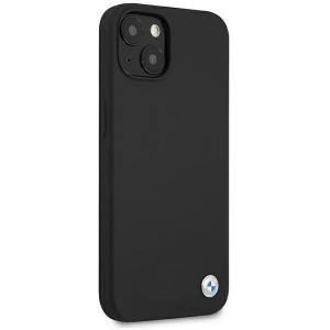 Оригинален твърд гръб BMW Silicone Signature BMHCP13SSILBK - iPhone 13 mini черен - Img 4