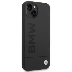 Оригинален твърд гръб BMW Silicone Signature BMHMP14MSLBLBK MagSafe - iPhone 14 Plus черен - Img 5