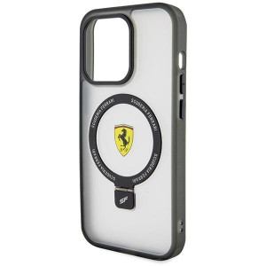 Оригинален твърд гръб FERRARI Ring Stand 2023 FEHMP15XUSCAH - iPhone 15 Pro Max прозрачен - Img 6