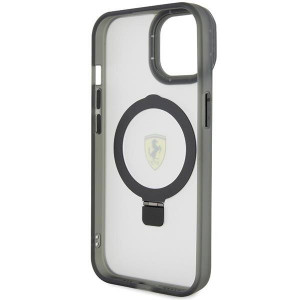 Оригинален твърд гръб FERRARI Ring Stand 2023 MagSafe - iPhone 15 Plus / 14 Plus прозрачен - Img 7