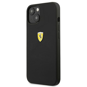 Оригинален твърд гръб FERRARI Silicone FESSIHCP13MBK - iPhone 13 черен - Img 2