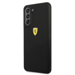 Оригинален твърд гръб FERRARI Silicone FESSIHCS21FBK - Samsung Galaxy S21 FE 5G черен - Img 2