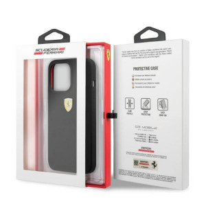 Оригинален твърд гръб FERRARI Silicone MagSafe FESSIHMP13LBK - iPhone 13 Pro черен - Img 8