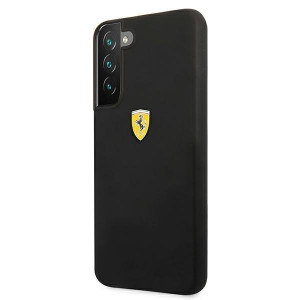 Оригинален твърд гръб FERRARI Track Silicone FESSIHCS22SBK - Samsung Galaxy S22 черен - Img 2