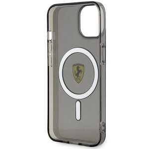 Оригинален твърд гръб FERRARI Translucent MagSafe FEHMP14MURKK - iPhone 14 Plus черен полупрозрачен - Img 7