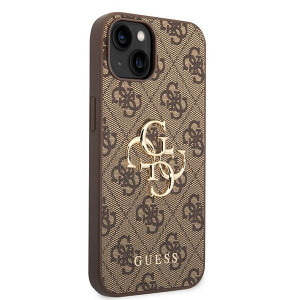 Оригинален твърд гръб GUESS 4G Big Metal Logo GUHCP15M4GMGBR - iPhone 15 Plus кафяв - Img 4