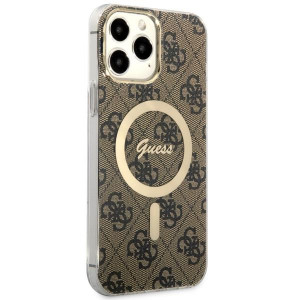 Оригинален твърд гръб GUESS 4G GUHMP13XH4STW - iPhone 13 Pro Max кафяв - Img 4