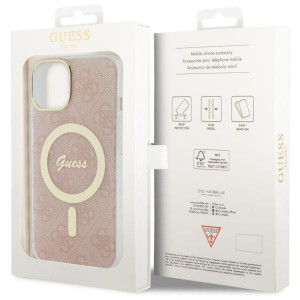 Оригинален твърд гръб GUESS 4G GUHMP14MH4STP - iPhone 14 Plus розов - Img 8