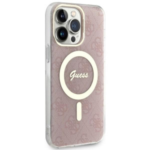 Оригинален твърд гръб GUESS 4G GUHMP14XH4STP - iPhone 14 Pro Max розов - Img 4