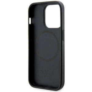 Оригинален твърд гръб GUESS GCube Stripes MagSafe GUHMP14XHGCFSEK - iPhone 14 Pro Max черен - Img 7