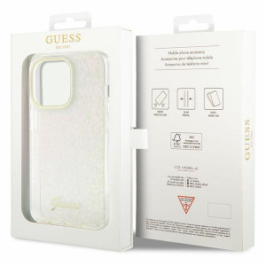 Оригинален твърд гръб GUESS IML Faceted Mirror Disco Iridescent GUHCP15LHDECMP - iPhone 15 Pro розов - Img 8
