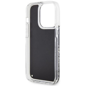 Оригинален твърд гръб GUESS Liquid Glitter Marble GUHCP14LLCSGSGK - iPhone 14 Pro черен - Img 7