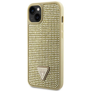 Оригинален твърд гръб GUESS Rhinestone Triangle GUHCP14SHDGTPD - iPhone 14 златист - Img 2