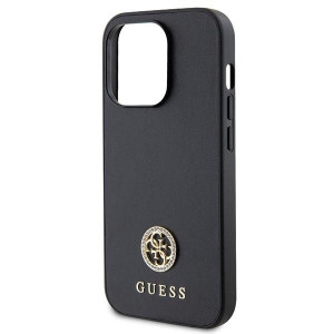 Оригинален твърд гръб GUESS Strass Metal Logo GUHCP15XPS4DGPK - iPhone 15 Pro Max черен - Img 6