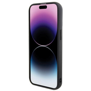Оригинален твърд гръб KARL LAGERFELD 3D Rubber Multi Logo - iPhone 15 черен - Img 5