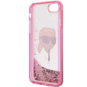 Оригинален твърд гръб KARL LAGERFELD Glitter Karl Head KLHCI8LNKHCP - iPhone 7 / 8 / SE (2nd gen) / SE (3rd gen) розов - Img 7