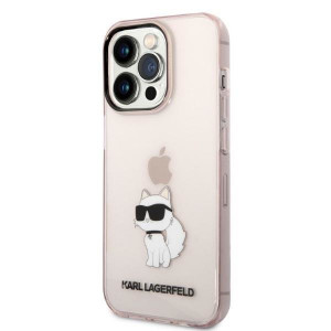 Оригинален твърд гръб KARL LAGERFELD Ikonik Choupette KLHCP14LHNCHTCP - iPhone 14 Pro розов - Img 2