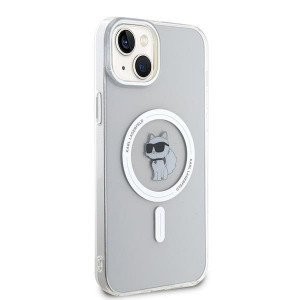 Оригинален твърд гръб KARL LAGERFELD IML Choupette MagSafe - iPhone 15 Plus прозрачен - Img 4