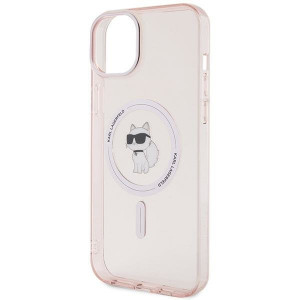 Оригинален твърд гръб KARL LAGERFELD IML Choupette MagSafe - iPhone 15 Plus розов - Img 6
