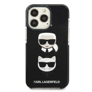 Оригинален твърд гръб KARL LAGERFELD Karl & Choupette Head KLHCP13LTPE2TK - iPhone 13 Pro черен - Img 3