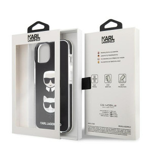 Оригинален твърд гръб KARL LAGERFELD Karl & Choupette Head KLHCP13STPE2TK - iPhone 13 mini черен - Img 8