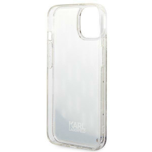 Оригинален твърд гръб KARL LAGERFELD Liquid Glitter Monogram KLHCP14MLMNMS - iPhone 14 Plus сребрист - Img 7