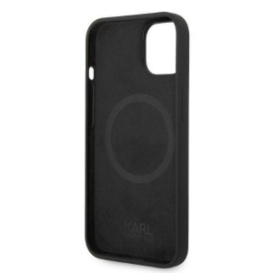 Оригинален твърд гръб KARL LAGERFELD Liquid Silicone Karl & Choupette KLHMP14MSSKCK MagSafe - iPhone 14 Plus черен - Img 7