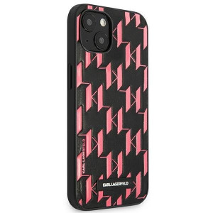 Оригинален твърд гръб KARL LAGERFELD Monogram Plaque KLHCP13SMNMP1P - iPhone 13 mini розов - Img 4