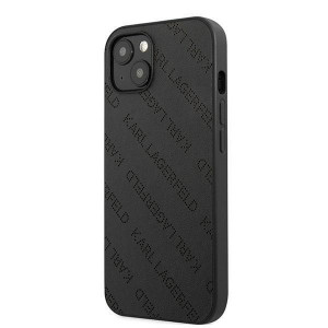 Оригинален твърд гръб KARL LAGERFELD Perforated Allover KLHCP13SPTLK - iPhone 13 mini черен - Img 2