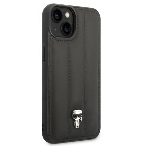Оригинален твърд гръб KARL LAGERFELD Puffy Ikonik Pin KLHCP14MPSQPK - iPhone 14 Plus черен - Img 4