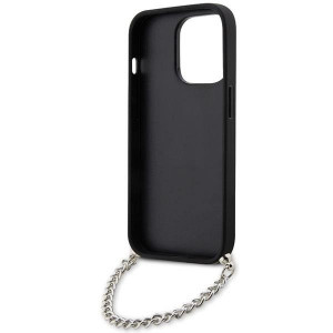 Оригинален твърд гръб KARL LAGERFELD Saffiano Monogram Chain KLHCP14XSACKLHPG - iPhone 14 Pro Max сребрист - Img 6