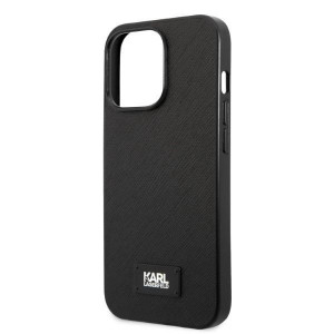 Оригинален твърд гръб KARL LAGERFELD Saffiano Plaque KLHCP13XSFMP2K - iPhone 13 Pro Max черен - Img 6