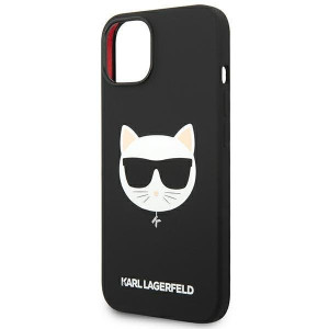 Оригинален твърд гръб KARL LAGERFELD Silicone Choupette Head KLHMP14MSLCHBK MagSafe - iPhone 14 Plus черен - Img 6