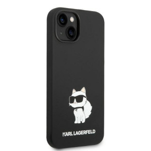 Оригинален твърд гръб KARL LAGERFELD Silicone Choupette KLHMP14MSNCHBCK MagSafe - iPhone 14 Plus черен - Img 4