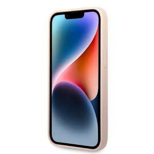 Оригинален твърд гръб KARL LAGERFELD Silicone Ikonik KLHCP14MSNIKBCP - iPhone 14 Plus розов - Img 5