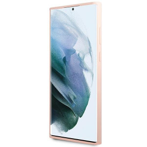 Оригинален твърд гръб KARL LAGERFELD Silicone Ikonik KLHCS23LSNIKBCP - Samsung Galaxy S23 Ultra розов - Img 5