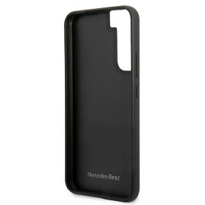 Оригинален твърд гръб MERCEDES Leather Stars MEHCS22MPSQBK - Samsung Galaxy S22+ черен - Img 7