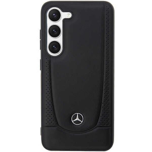 Оригинален твърд гръб MERCEDES Leather Urban MEHCS23SARMBK - Samsung Galaxy S23+ черен - Img 3