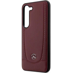 Оригинален твърд гръб MERCEDES Leather Urban MEHCS23SARMRE - Samsung Galaxy S23+ червен - Img 6