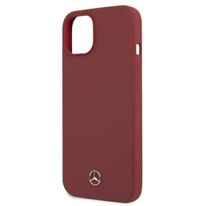 Оригинален твърд гръб MERCEDES Silicone MEHCP13MSILRE - iPhone 13 червен - Img 6