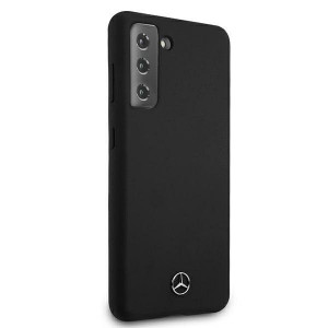 Оригинален твърд гръб MERCEDES Silicone MEHCS21 5GSSILBK - Samsung Galaxy S21 5G черен - Img 4