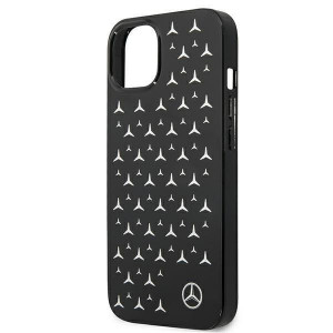 Оригинален твърд гръб MERCEDES Stars MEHCP13SESPBK - iPhone 13 mini сребрист / черен - Img 6