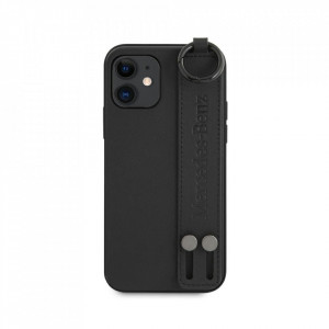 Оригинален твърд гръб MERCEDES Strap MEHCP12SLSSBK - iPhone 12 mini черен - Img 1